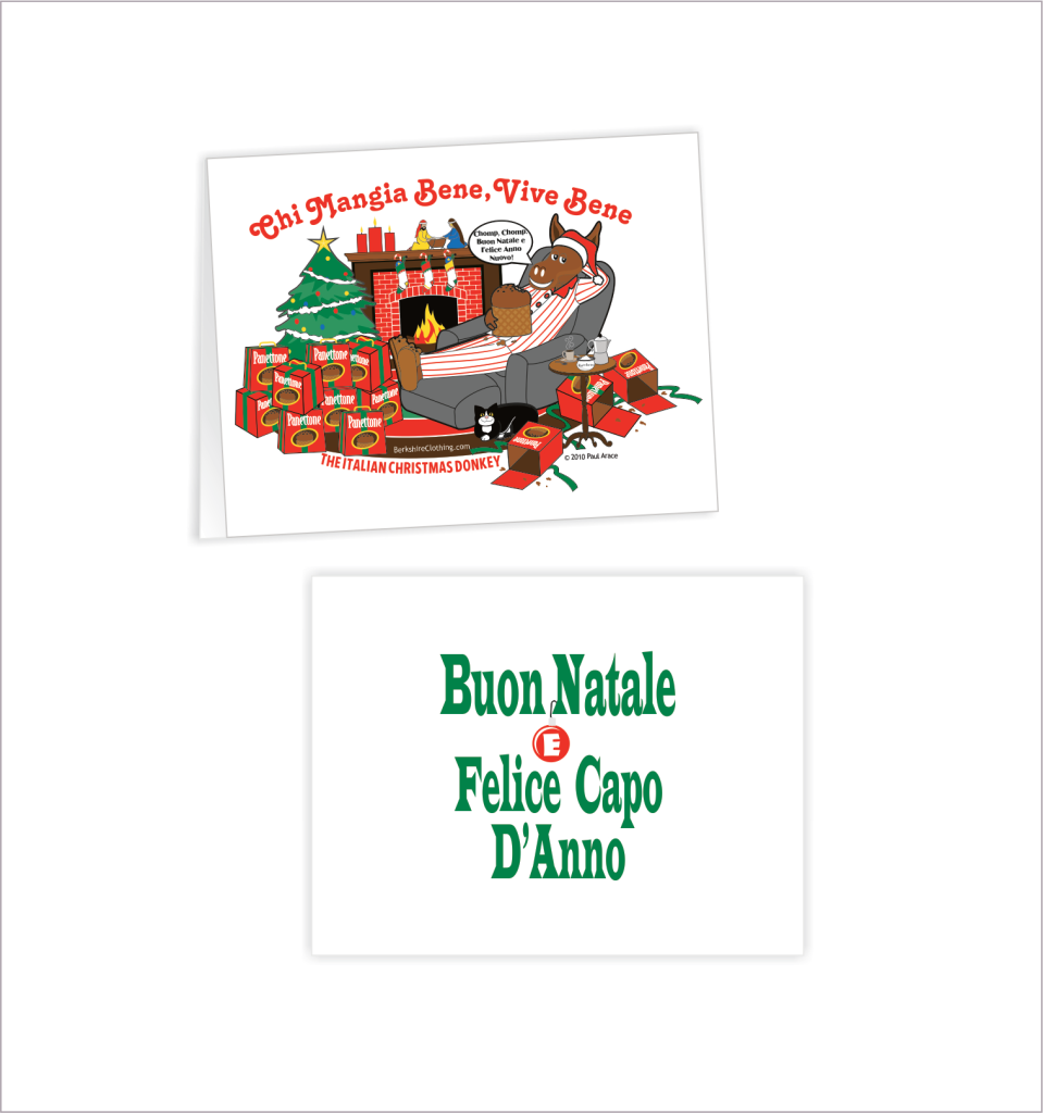 Italian Donkey Christmas Cards (30 cards with envelopes)