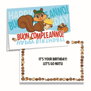 Buon Compleanno Birthday Card with Envelope