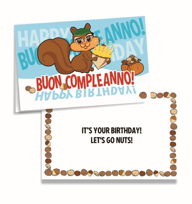 Buon Compleanno Birthday Card with Envelope