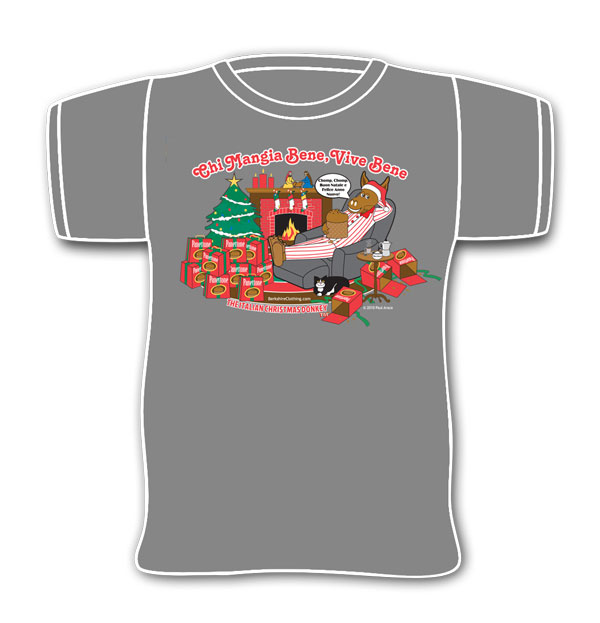 Chi Mangia Bene Christmas Donkey Shirt